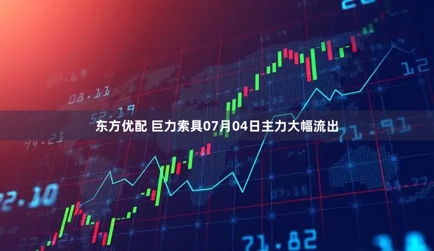 东方优配 巨力索具07月04日主力大幅流出
