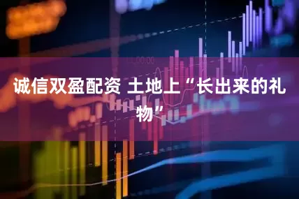 诚信双盈配资 土地上“长出来的礼物”