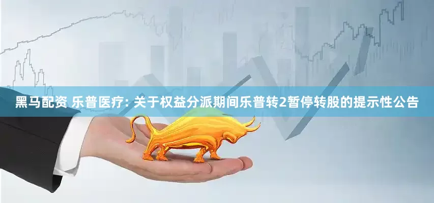 黑马配资 乐普医疗: 关于权益分派期间乐普转2暂停转股的提示性公告